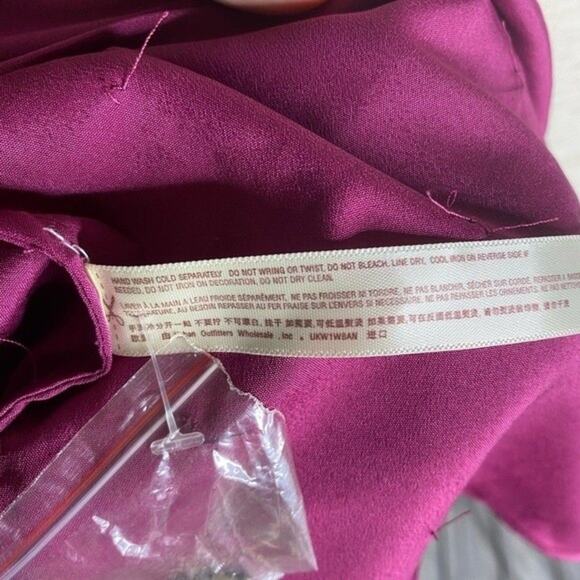 Free People Ella Embellished Slip Dress NWOT Like New Purple Sequin Embroidered - Picture 9 of 11